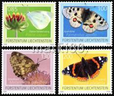 Liechtenstein - 2009 - Butterflies - Mint Stamp Set - Ungebraucht