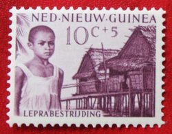 10 + 5 Ct Lepra Zegels NVPH 42 1956 POSTFRIS / MNH / **  NIEUW GUINEA NIEDERLANDISCH NEUGUINEA / NETHERLANDS NEW GUINEA - Nouvelle Guinée Néerlandaise