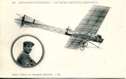 N°66838 -cpa Quinzaine D'aviation Le Havre -Hubert Latham Sur Monoplan Antoinette- - Aviateurs
