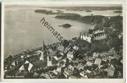 Plön - Luftaufnahme - Foto-Ansichtskarte - Landpoststempel Stocksee - Verlag Klinke & Co. Berlin - Plön