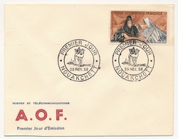 AOF => ENVELOPPE FDC - N° PA 28 Premier Jour NOUAKCHOTT 1958 - Covers & Documents