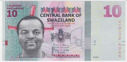 Swaziland NEW - 10 Emalangeni 6.9.2015 - UNC - Swasiland