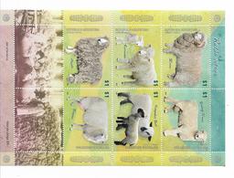 ARGENTINA 2009 SHEEPS MINI SHEET WITH 6 STAMPS MINT VERY FINE - Nuovi