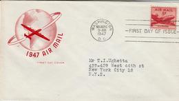 USA - 1947 - FDC Air Mail Stamp Mi# 552 - 1941-1950