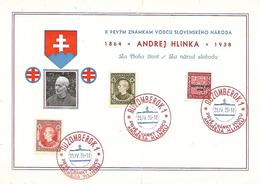 1939 - Ruzomberok, Andrej Hlinka, Karte 21X14.5cm.  Gute Zustand, 2 Scan - Lettres & Documents