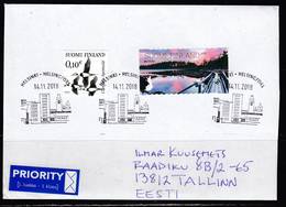 Finnland 2018. Brief Finnland- Estland. - Lettres & Documents