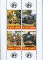 1999- BURUNDI- Trains - Sheet MNH** - Neufs