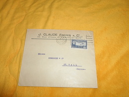 ENVELOPPE ANCIENNE DE 1933 . / J. CLAUDE FRERES & CIE PARIS 2e. / CACHET PARIS 1 POUR ST GALL SUISSE. POSTE AERIENNE 1F5 - 1927-1959 Cartas & Documentos