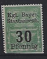 Bayern 1911 Staatseisenbahn 30pf (**) MNH - Sonstige & Ohne Zuordnung