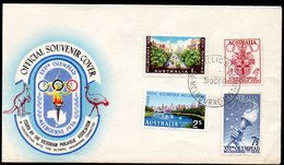 AUSTRALIA 1956 FDC XVI 16TH OLYMPICS OLYMPIC GAMES FLAME TORCH BRIDGES MELBOURNE OLYMPIAD - Summer 1956: Melbourne