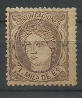 ESPAÑA EDIFIL 102  (*)  (SIN GOMA) - Unused Stamps