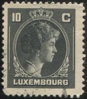 Pays : 286,04 (Luxembourg)  Yvert Et Tellier N° :   335 (o) - 1944 Charlotte Di Profilo Destro