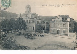 CPA - France - (69) Rhône - Givors - Place De La Nation - Mairie, Gendarmerie Et La Vierge - Givors