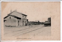 Cpa Carte Postale Ancienne  - Castets Des Landes La Gare 1905 - Castets