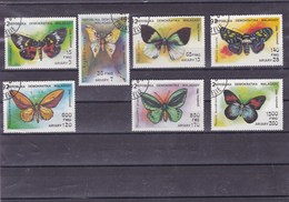 MADAGASCAR : Papillons :Y&T : 1068 O à 1074 O - Madagascar (1960-...)