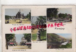 42- FIRMINY - SOUVENIR PLACE DU BREUIL-JARDIN PUBLIC-AVENUE DE LA GARE-BARRAGE -UN COIN DU PARC -1959 - Firminy