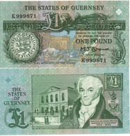 GUERNSEY    £ 1   BROWN Sign.   P52a - Guernesey