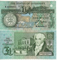 GUERNSEY    £ 1   TRESTAIN Sign.   P52b - Guernesey