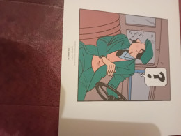 Ex Libris 20x24 Cm Extrait De Tintin  Les 7 Boules De Cristal Planche 21 Strip 3 - Illustratoren G - I