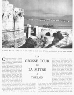 LA GROSSE TOUR De LA MITRE à TOULON ( VAR ) 1951 - Côte D'Azur