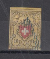 1850  N°16II  OBLITERE      COTE 150 FRS       CATALOGUE ZUMSTEIN - 1843-1852 Federale & Kantonnale Postzegels
