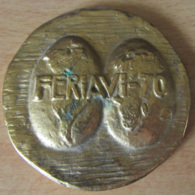 Espagne - Médaille Agricole "Feriavi 70 - Madrid" En Bronze Doré - Otros & Sin Clasificación