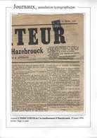 France Journaux N°83 Oblitéré Sur Journal Complet  "l'indicateur" 19 Mars 1896 Superbe - Zeitungsmarken (Streifbänder)