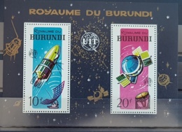 BURUNDI Telecommunications, Telecom, UIT, Espace Space Bloc Dentelé ** MNH - Télécom