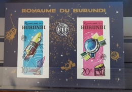 BURUNDI Telecommunications, Telecom, UIT, Espace Space Bloc NON Dentelé ** MNH - Telecom