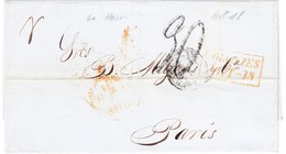 1856 Brief Aus Havanna über England Nach Paris - Préphilatélie