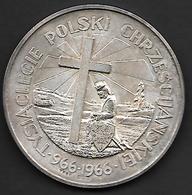 966--1966. SILVER  MEDAL. " THOUSEND  YEARS  OF  POLISH  CHRISTIANITY " - Profesionales / De Sociedad