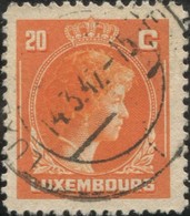 Pays : 286,04 (Luxembourg)  Yvert Et Tellier N° :   336 (o) - 1944 Charlotte De Perfíl Derecho