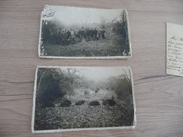 2 Cartes Photos Chasse Au Sanglier Cadarache 23/02/1934 Cachet Scoutisme A.Revertégat Lieutenant Louveterie En L'état - Chasse