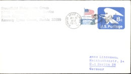 74342- NASA, KENNEDY SPACE CENTER, SPACECRAFT,  COSMOS, SPECIAL POSTMARKS ON EAGLE EMBOISED COVER STATIONERY, 1973, USA - North  America