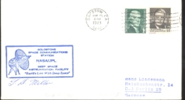 74343- NASA, DEEP SPACE, COSMOS, SPECIAL POSTMARKS ON G.D. MILLER SIGNED COVER, 1973, USA - North  America