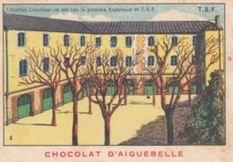 Delcampe - < Chromo Chocolat D'aiguebelle .. L Institut Catholique Ou Eut Lieu La Premier Experience De TSF - Aiguebelle