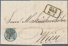 Österreich: 1850/1854, 2 Kreuzer Tiefschwarz, Maschinenpapier Type IIIa, Farbfrisch, Allseits Gut Ge - Autres & Non Classés