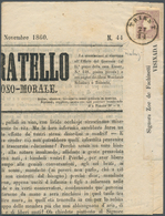 Österreich: 1859, (1,05 Kreuzer) Lila Zeitungsmarke, Type II, Farb- Und Prägefrisch, Allseits Breitr - Sonstige & Ohne Zuordnung