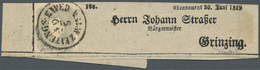 Österreich: 1861, (1,05 Kreuzer) Hellgrau Zeitungsmarke, Allseits Voll- Bis Breitrandig, Prägefrisch - Other & Unclassified