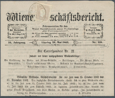 Österreich: 1861, (1,05 Kreuzer) Hellbräunlichlila Zeitungsmarke, Prägefrisch, Allseits Breit- Bis ü - Autres & Non Classés