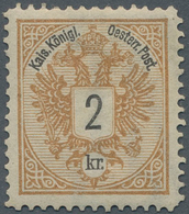 Österreich: 1883, Freimarken Doppeladler, 2 Kr. Bis 10 Kr., Vier Werte In Linienzähnung 12½, Postfri - Other & Unclassified