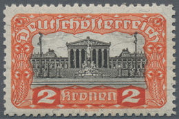 Österreich: 1919/1921, Freimarken "Parlamentsgebäude", Alle Acht Werte In Linienzähnung 11½, Postfri - Sonstige & Ohne Zuordnung