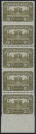 Österreich: 1919, Freimarken "Parlamentsgebäude", Zusammenstellung Von 44 Teilgezähnten Einheiten Mi - Other & Unclassified