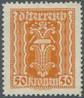 Österreich: 1922. Freimarken Landwirtschaft, Gewerbe, Industrie. 4 Werte Zu 10 Kronen, 3 Werte Zu 50 - Sonstige & Ohne Zuordnung
