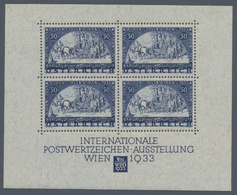 Österreich: 1933, Wipa-Block In Den Orginalmaßen, Farbfrisch, Ungebraucht Mit Originalgummi Und übli - Sonstige & Ohne Zuordnung