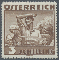 Österreich: 1934, Freimarken "Trachten", 3 Sch. "Ländliche Arbeit", Acht Gezähnte Buchdruck-Probedru - Andere & Zonder Classificatie