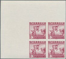 Österreich: 1934, Freimarken "Trachten", 3 Sch. "Ländliche Arbeit", Ungezähnter Offsetdruck-Probedru - Other & Unclassified