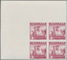 Österreich: 1934, Freimarken "Trachten", 3 Sch. "Ländliche Arbeit", Ungezähnter Offsetdruck-Probedru - Sonstige & Ohne Zuordnung