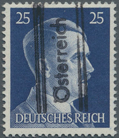 Österreich: 1945, GRAZER ZWEISTUNDEN-PROVISORIUM, 25 Pfg. Blau Mit Handstempelaufdruck, Postfrisch, - Other & Unclassified