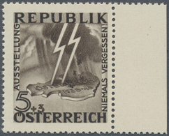 Österreich: 1946, Antifaschistische Austellung "Niemals Vergessen", Die Beiden Unverausgabten Werte - Other & Unclassified